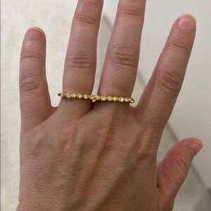Gold Plated Double Ring
